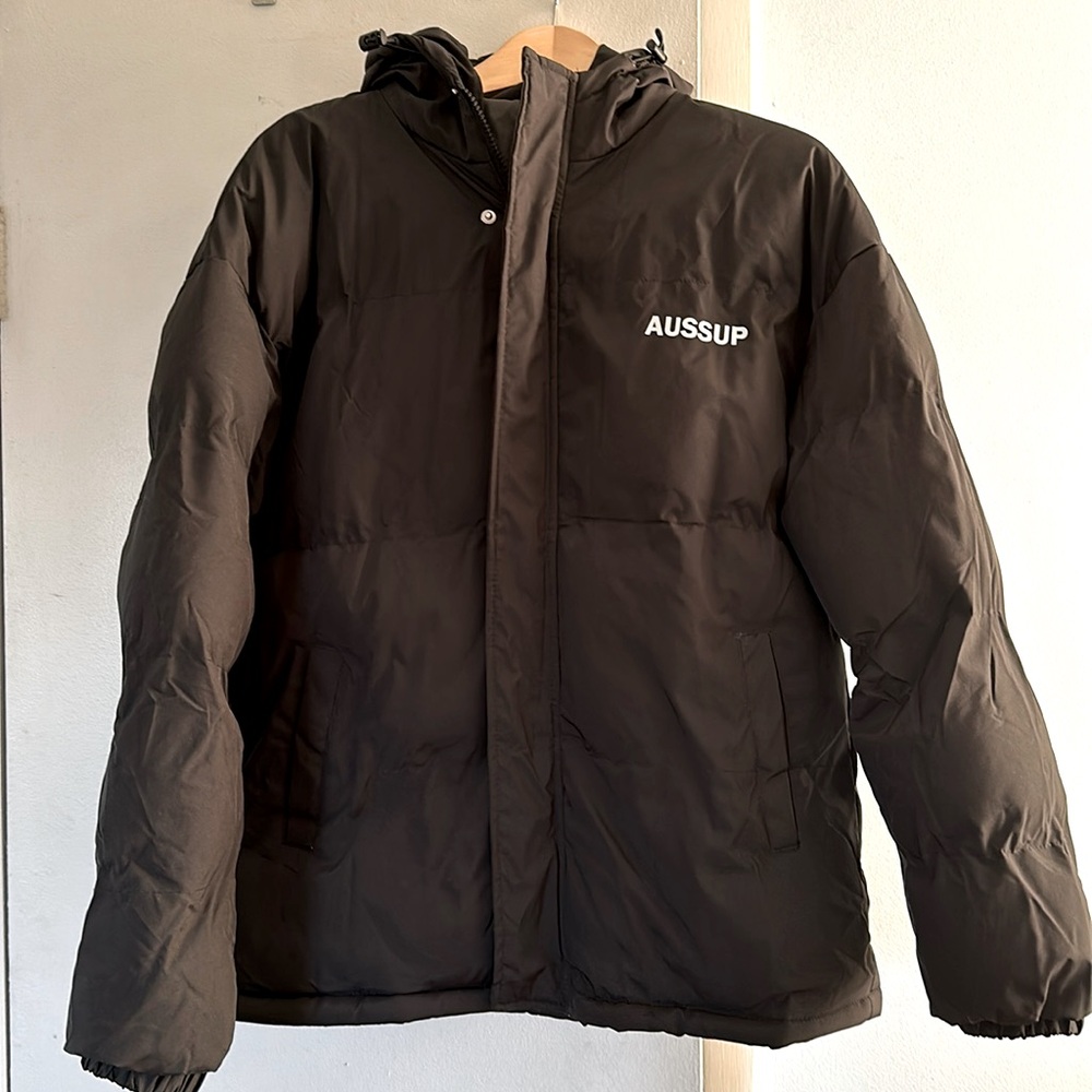 Black puffer jacket